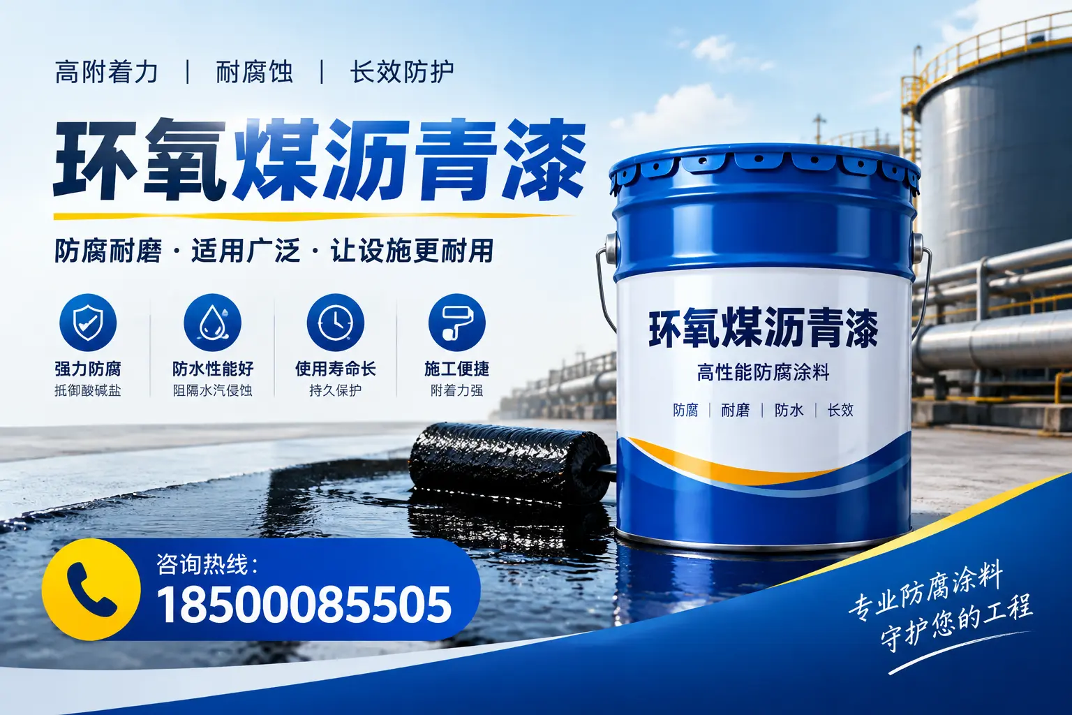 环氧煤沥青漆与其他涂料的对比分析,助力泸州企业决策